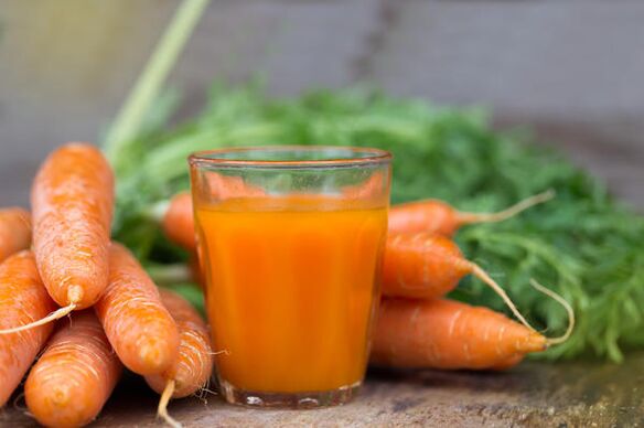 Морковный сок, употребляемый мужчиной, стимулирует половую функцию
